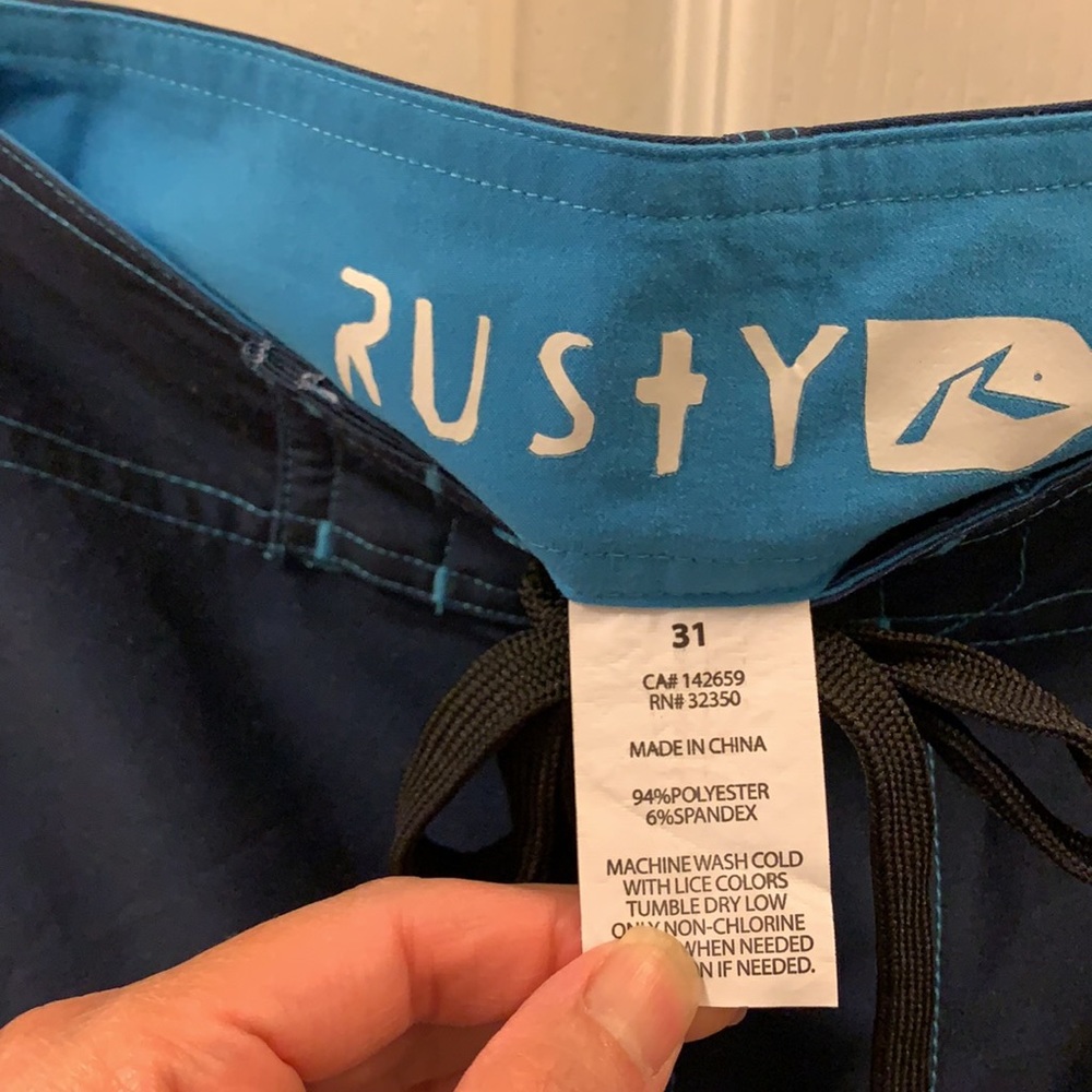 Rusty Boardshorts, size 31 - Picture 4 of 4
